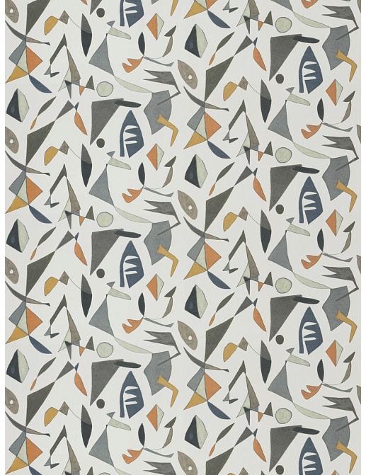 Ткань Fabricut Artfully Modern Watercolor GraphicShape/Apricot