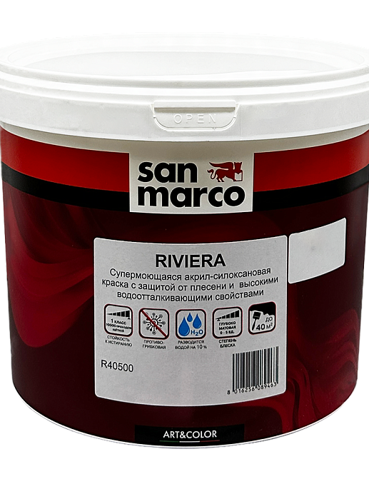 Краска San Marco R40500-BIANCO 4 л