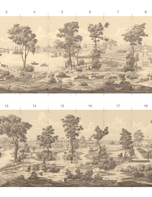Обои Paul Montgomery Studio Book of Murals (Mural Sources) PN-305-DX/Sepia