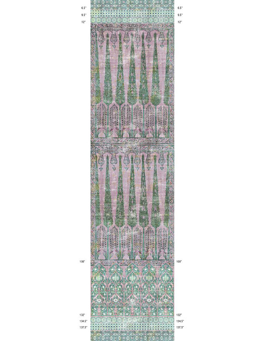 Обои Nicolette Mayer Ottoman Fantasy Topkapi Garden/Green Pink