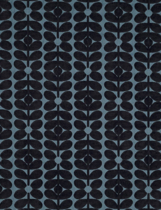 Ткань Orla Kiely Wovens-Volume One VelvetSixtiesStem/DarkMarine