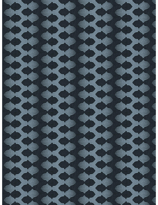 Ткань Fabricut Luxe Nuances Sapphire Forest ExcessiveStripe/Indigo
