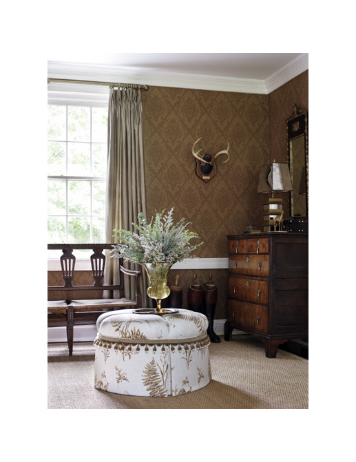 Обои Jaima Brown Damasks Marrakech-Chocolate