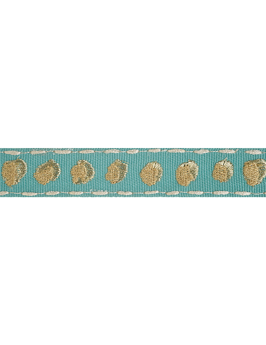 Тесьма Fabricut Isabelle De Borchgrave Trimmings Shadowdot/Teal