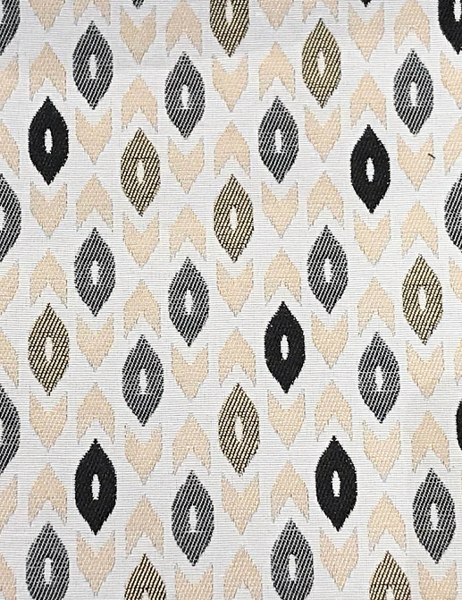 Ткань Galleria Arben Ornament Taki/323-Black-Beige