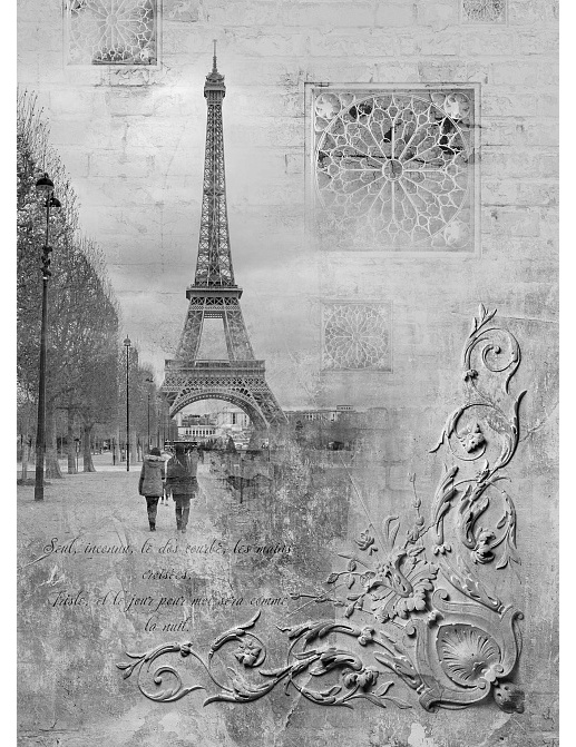 Обои Wall Street Grayscale 16949