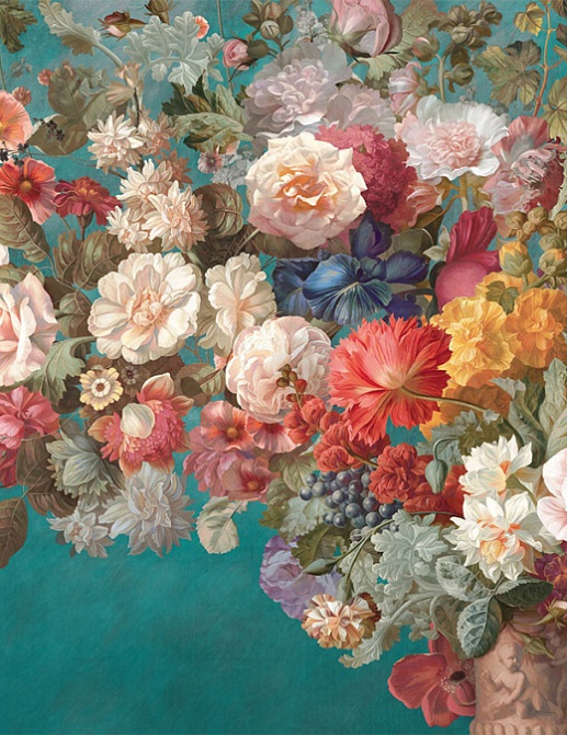 Панно и фотообои Affresco Цветариум Still Life with Flowers Color 2