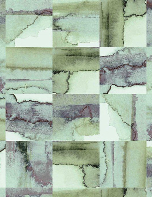 Обои Newmor Premier Watercolour-Tiles/Green