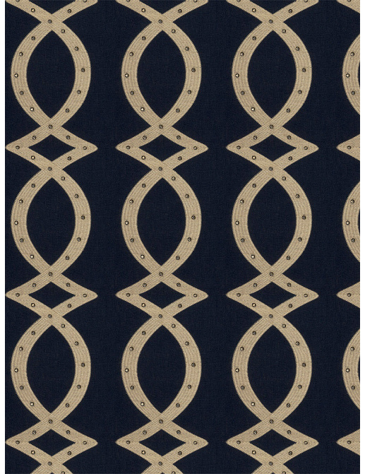 Ткань Fabricut Vignettes Vol.XVI Bluestone Scenario stud/Navy