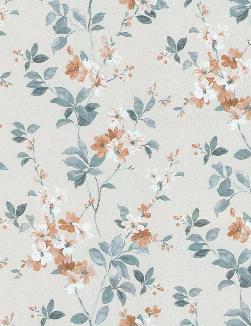 Ткань Daylight Meadows Syringa/Salmon