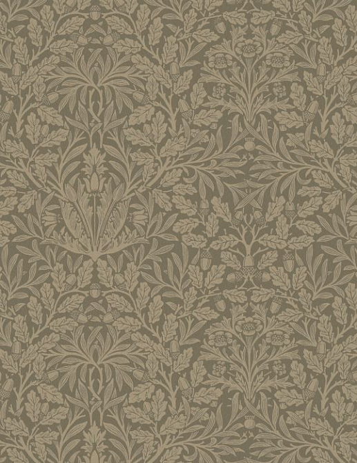 Ткань William Morris At Home The Forager AcornVelvet/Truffle