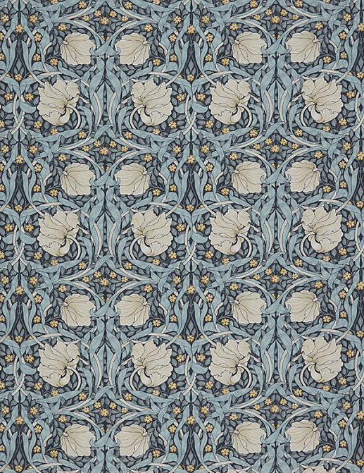 Ткань William Morris At Home Kelmscott Gardens Volume I Pimpernel/Indigo