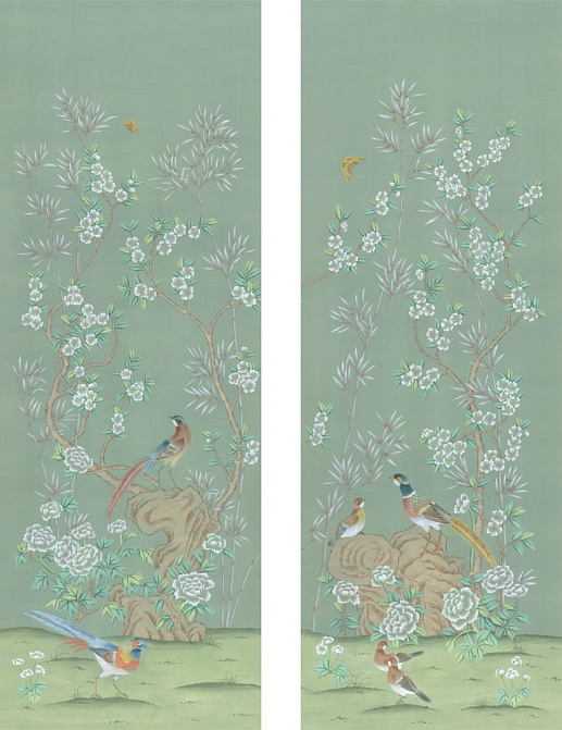 Обои Paul Montgomery Studio Book of Murals (Mural Sources) CH-130-RF1/Green