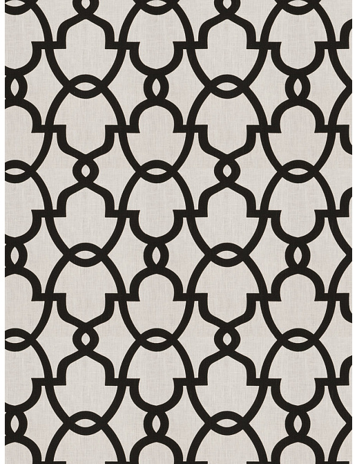 Ткань Fabricut Vignettes Vol.XIII Platinum The dance/Black & white