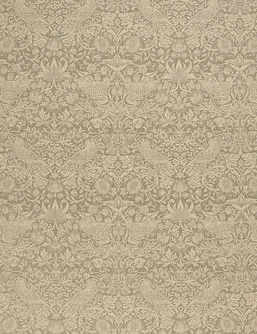 Ткань William Morris At Home Kelmscott Gardens Volume II Strawberry Thief Woven/Walnut
