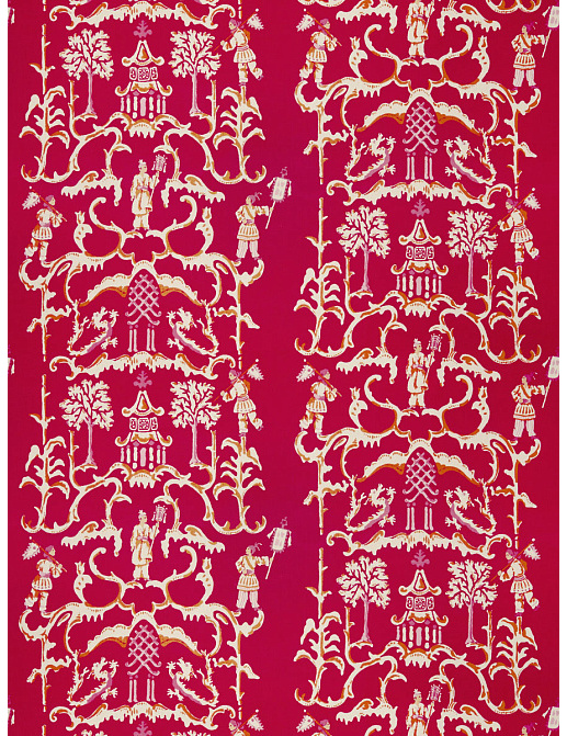 Ткань Stroheim Dana Gibson Prints II Folly/Fuchsia
