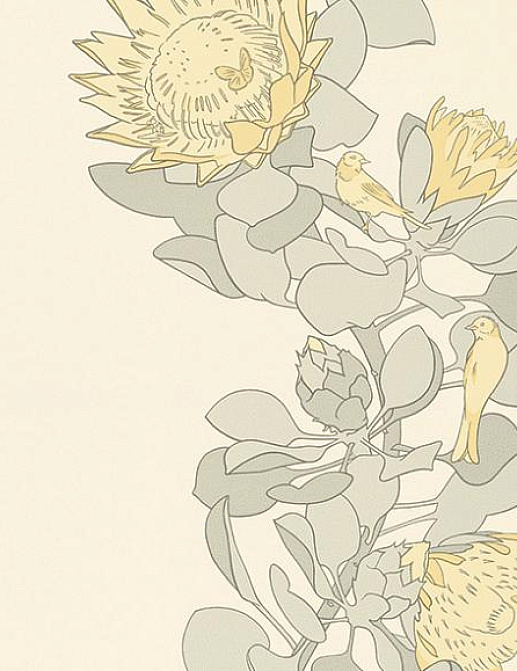 Обои Paint & Paper Library Tresco Protea Trail Clay