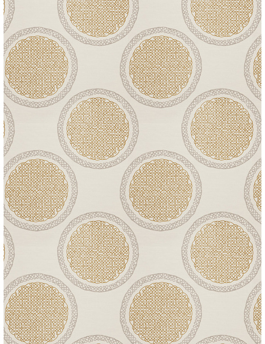 Ткань Fabricut Modern Nuances Vol.II Sesame Norva Medallion/Mustard