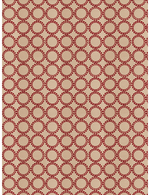 Ткань Fabricut Isabelle Borchgrave Mulberry Circle Suzani/Merlot