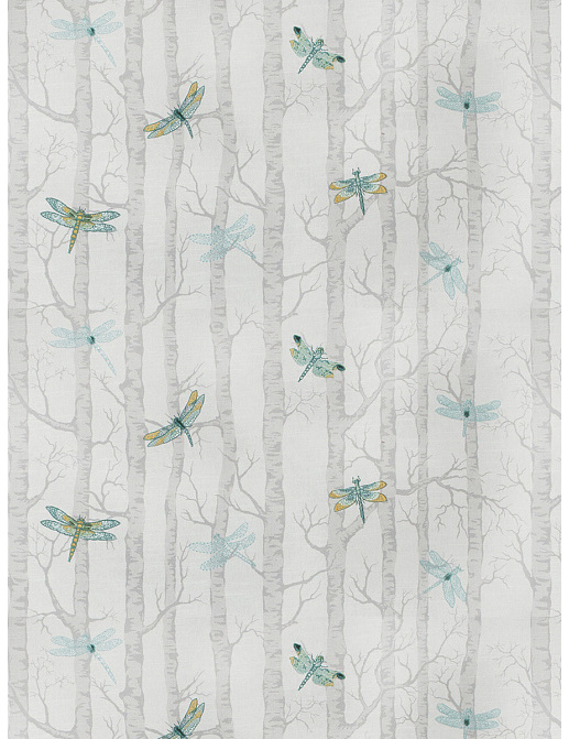 Ткань Fabricut Vignettes Vol.XVI Mineral Dragonfly/Aqua