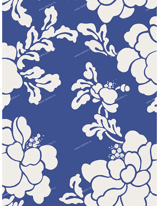 Обои Stroheim Dana Gibson Sister's Peony/Navy