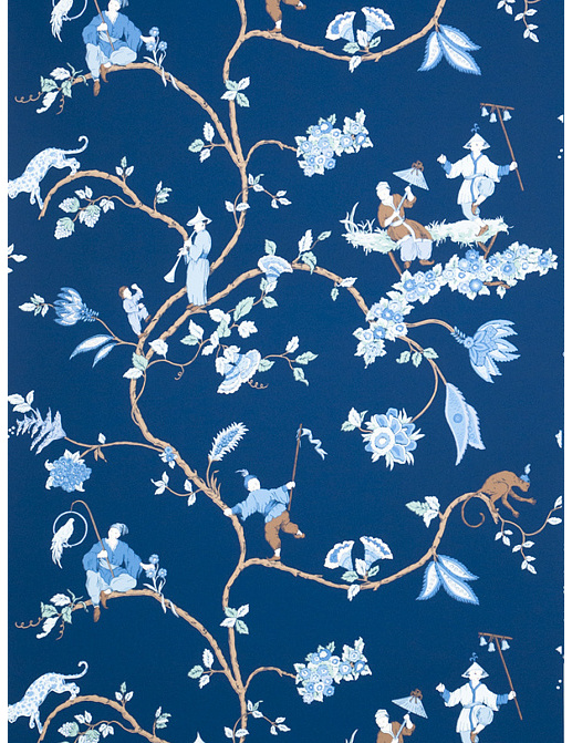 Обои Stroheim Blue & White 6023401