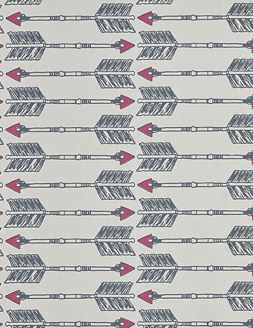 Обои Barneby Gates Book vol.4 BG1600101/Arrows/Charcoal/Pink
