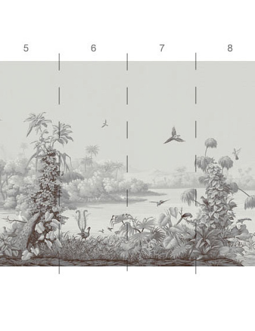 Обои Paul Montgomery Studio Book of Murals (Mural Sources) PN-880-AZ/Grisaille