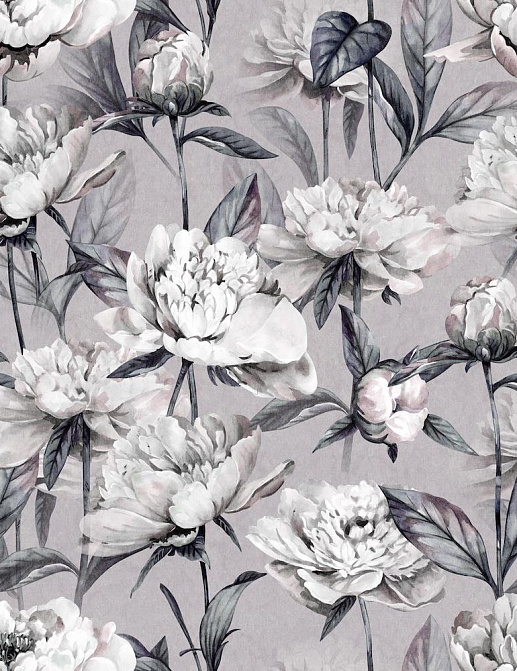 Ткань Marufabrics Florium Peones/Grey