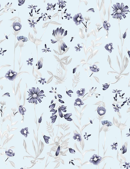 Ткань Marufabrics Florium 02016/Sky
