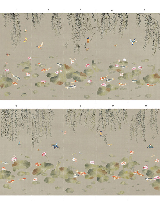 Обои Paul Montgomery Studio Endur Collection (Mural Sources) E-FL-019-AC-SS/Silver