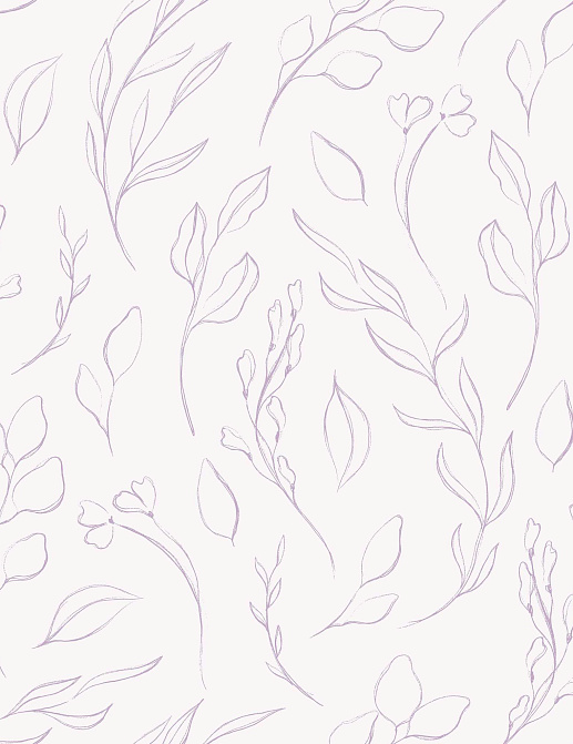 Ткань Marufabrics Collection 1 LeavesLilac
