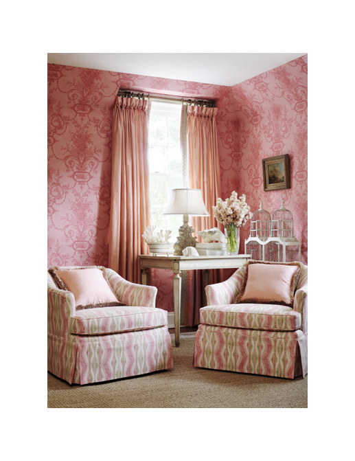 Обои Jaima Brown Damasks Frutta-Di-Mare-Shrimp