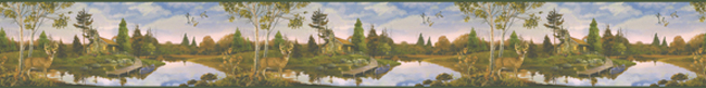 Бордюр York Lake Forest Lodge LM7907B