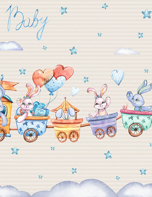 Обои Wall Street Rabbit Room 21317