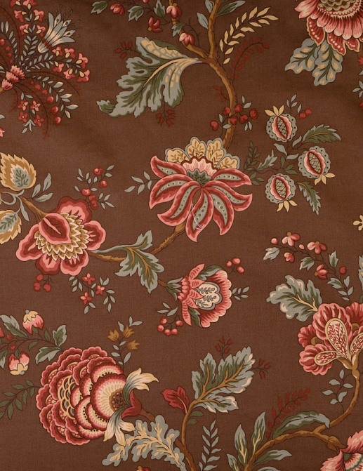 Ткань Trend Jaclyn Smith Home brown black 01830 Coffee
