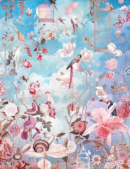 Панно и фотообои Affresco Цветариум Morning In Tsvetarium Color 3