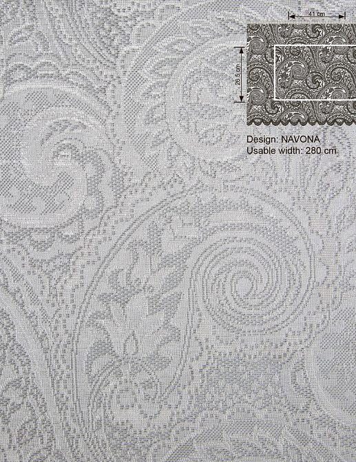 Ткань Galleria Arben Souffle Navona/White