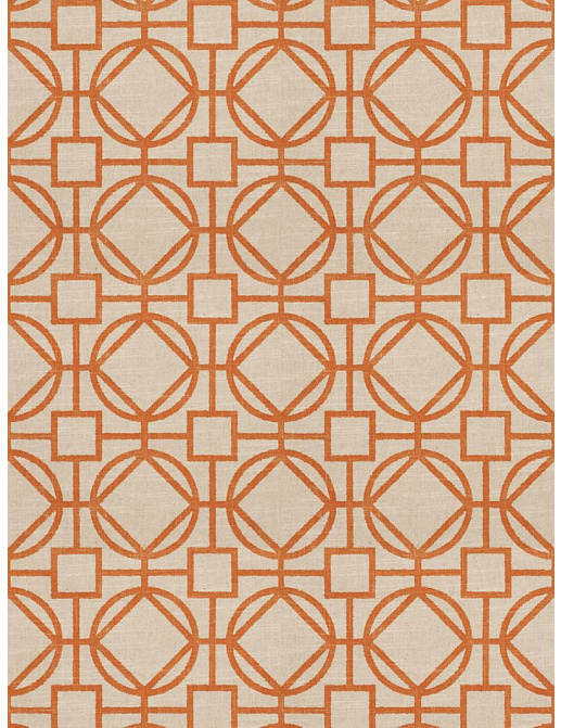 Ткань Fabricut Vignettes Vol.XIII Terra Cotta Okello/Tangerine