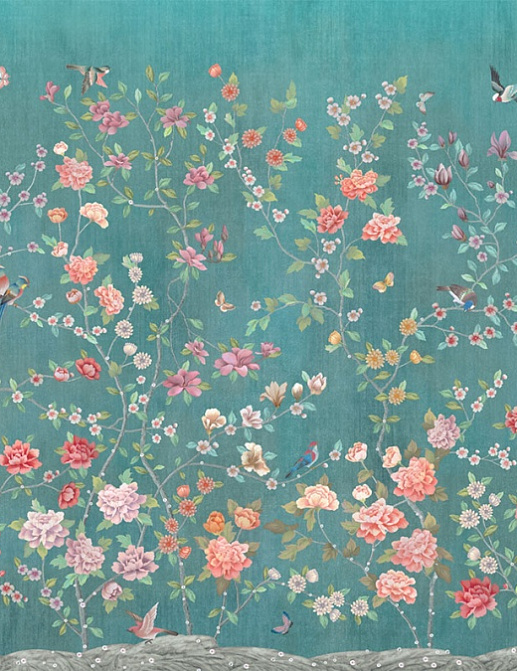Панно и фотообои Affresco Цветариум Chinese garden Color 1