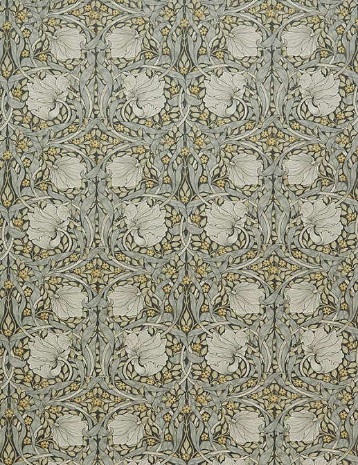 Ткань William Morris At Home Kelmscott Gardens Volume I Pimpernel Velvet/Flint