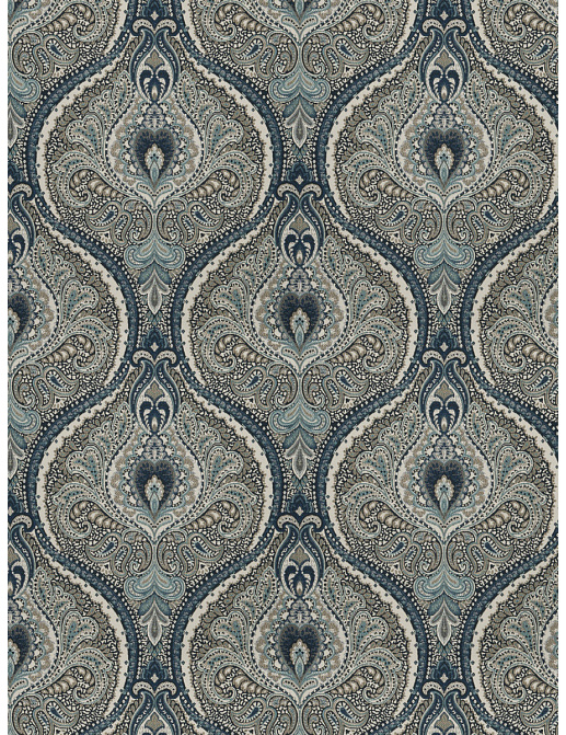 Ткань Fabricut Chromatics Vol.XXIV Navy Damath Damask/Navy