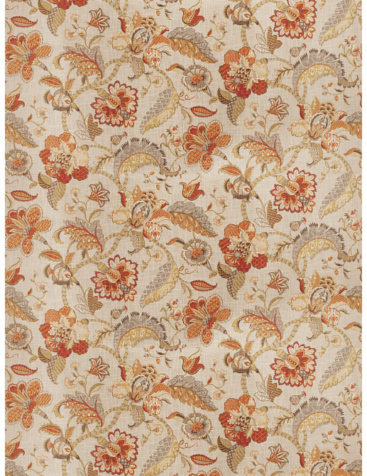 Ткань Fabricut Vignettes Vol.XIII Terra Cotta Cleon floral/Spice