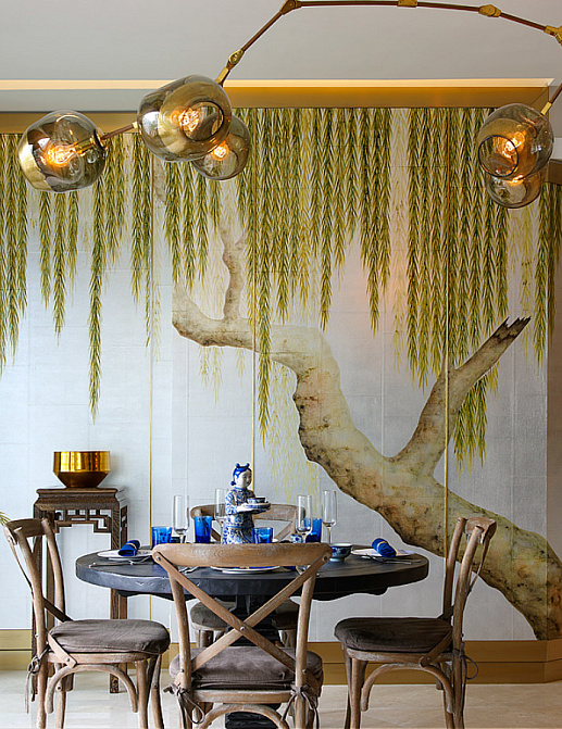 Обои De Gournay Japanese & Korean Willow/K-09