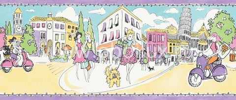 Бордюр Blue Mountain Girls BC1581194b