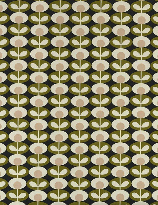 Ткань Orla Kiely Prints-Volume One OvalFlower/Seagrass