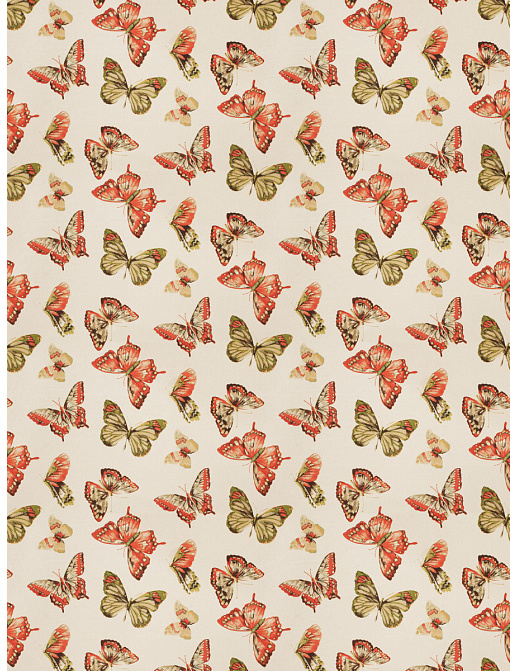 Ткань Fabricut Charlotte Moss Coral Menton/Coral