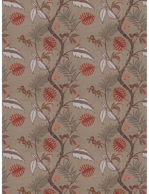 Ткань Stroheim Ambiance II Thistle Yantra/Coral