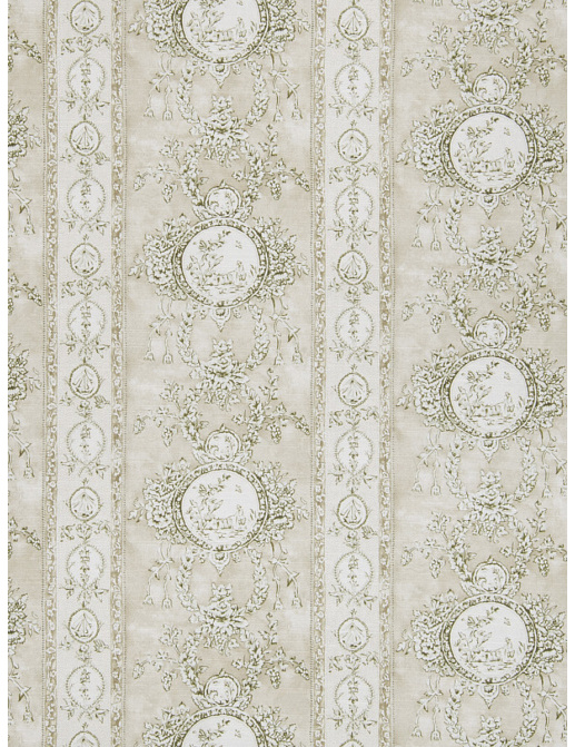 Ткань Stroheim Charles Faudree Prints Monique/Boxwood