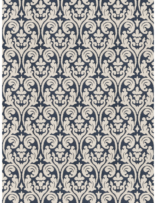 Ткань Fabricut Chromatics Vol.XXV Indigo Elegy Damask/Navy